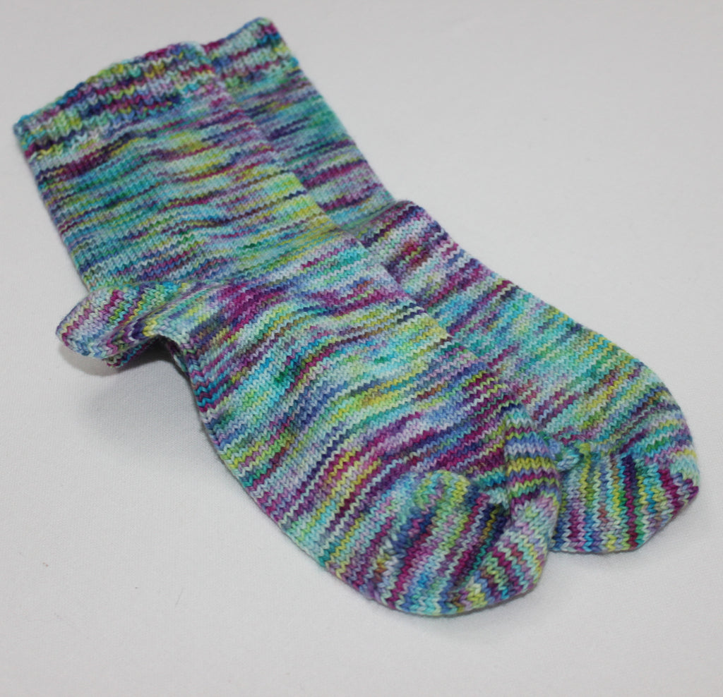 Hand dyed Knitted Socks