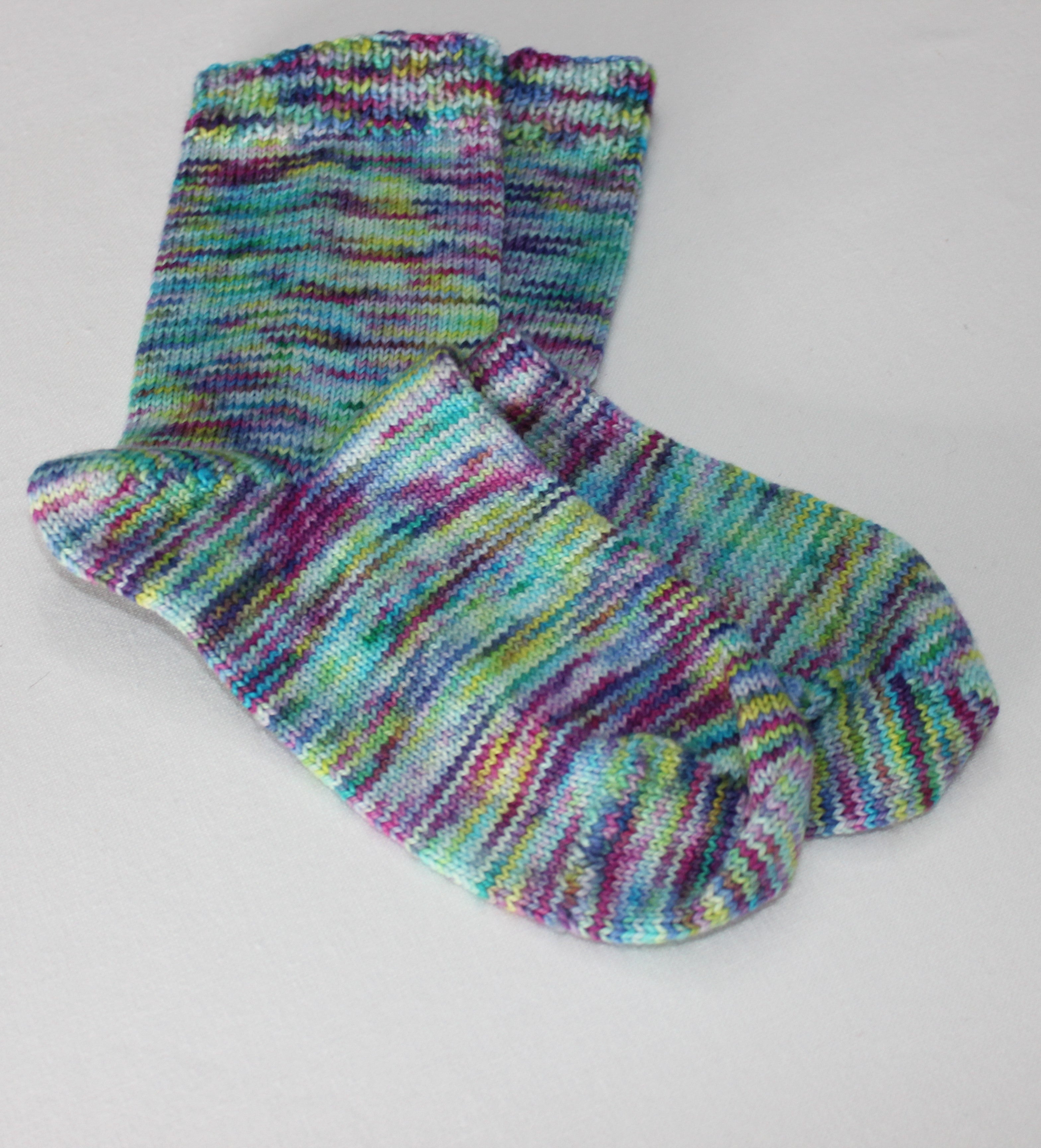 Hand dyed Knitted Socks