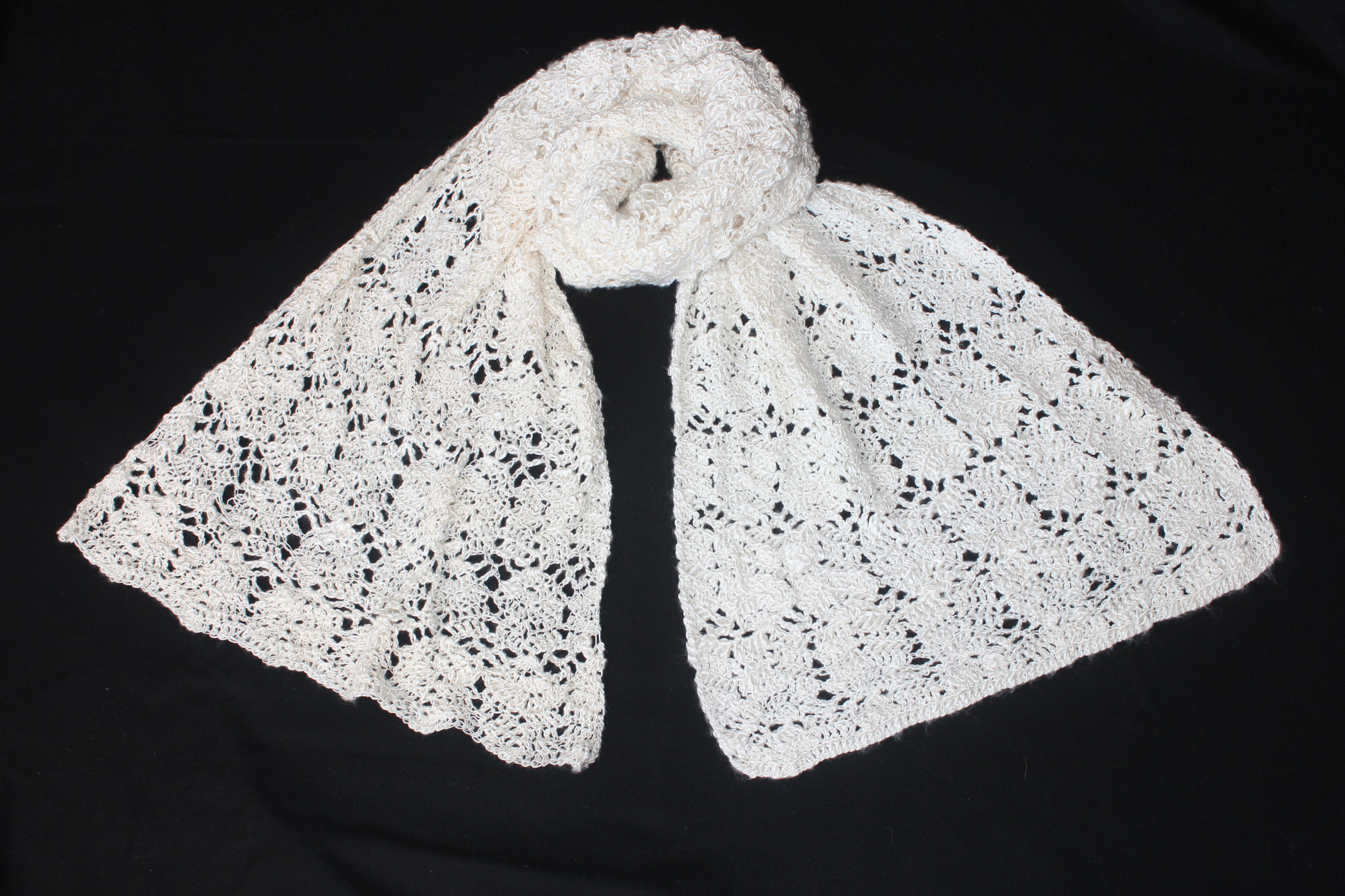 Handspun Rose Fibre Scarf