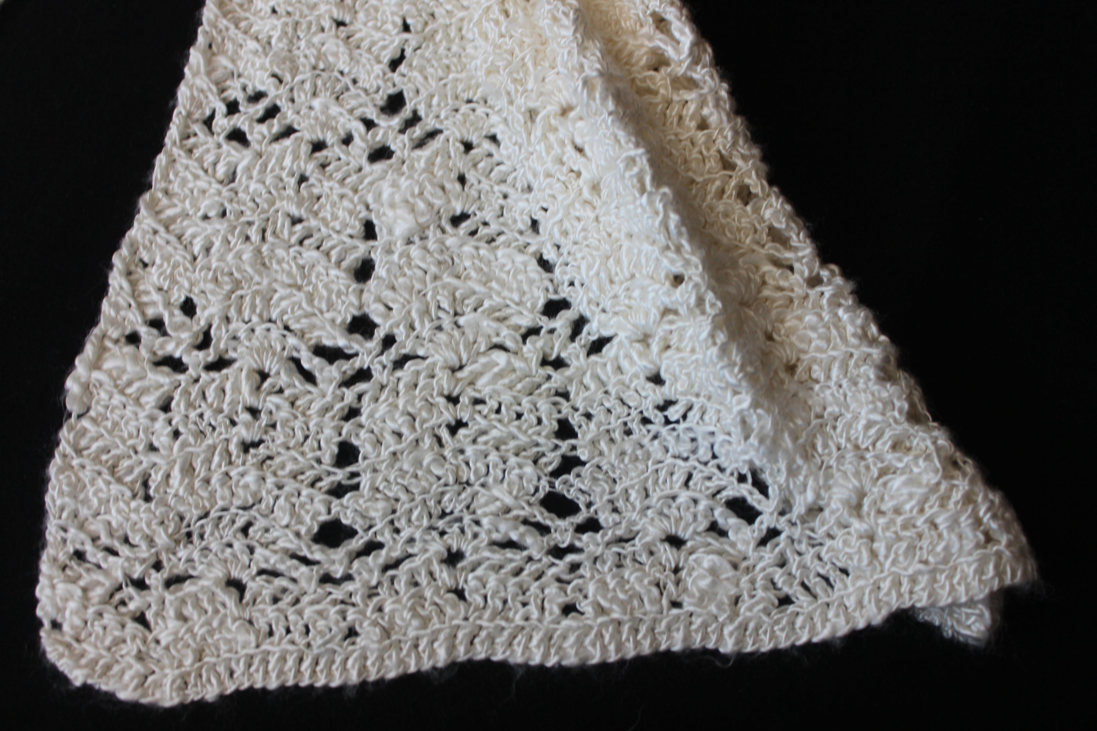 Handspun Rose Fibre Scarf