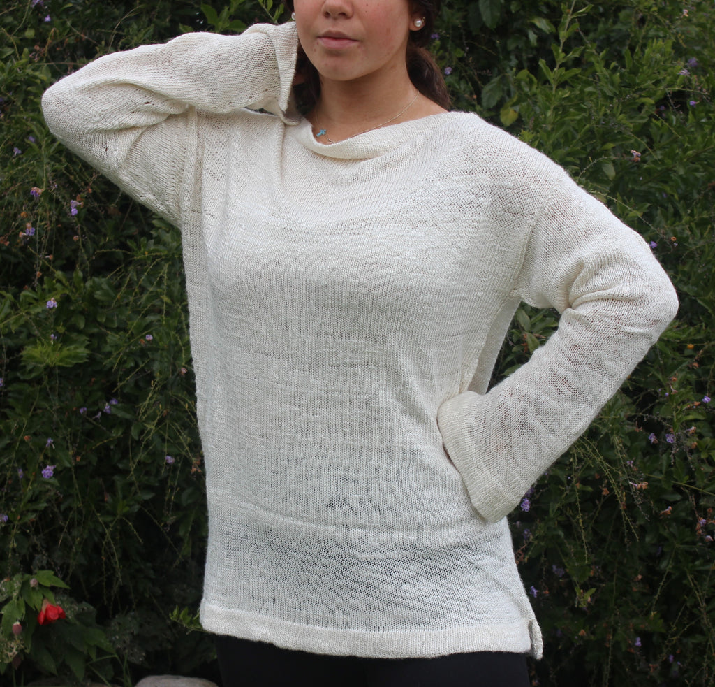 Handcrafted Rose fibre Pullover