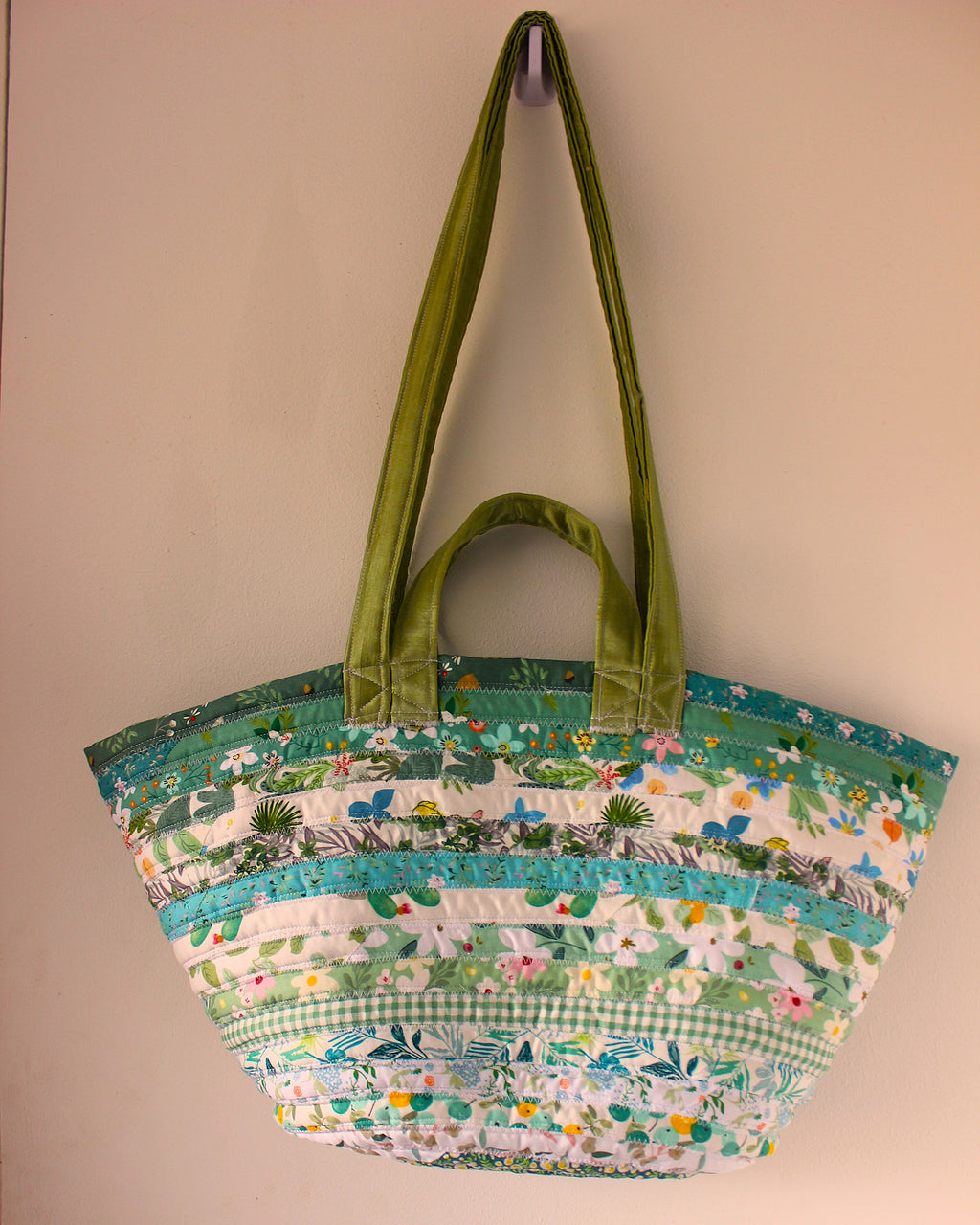 Handcrafted Quilted Tote Bag