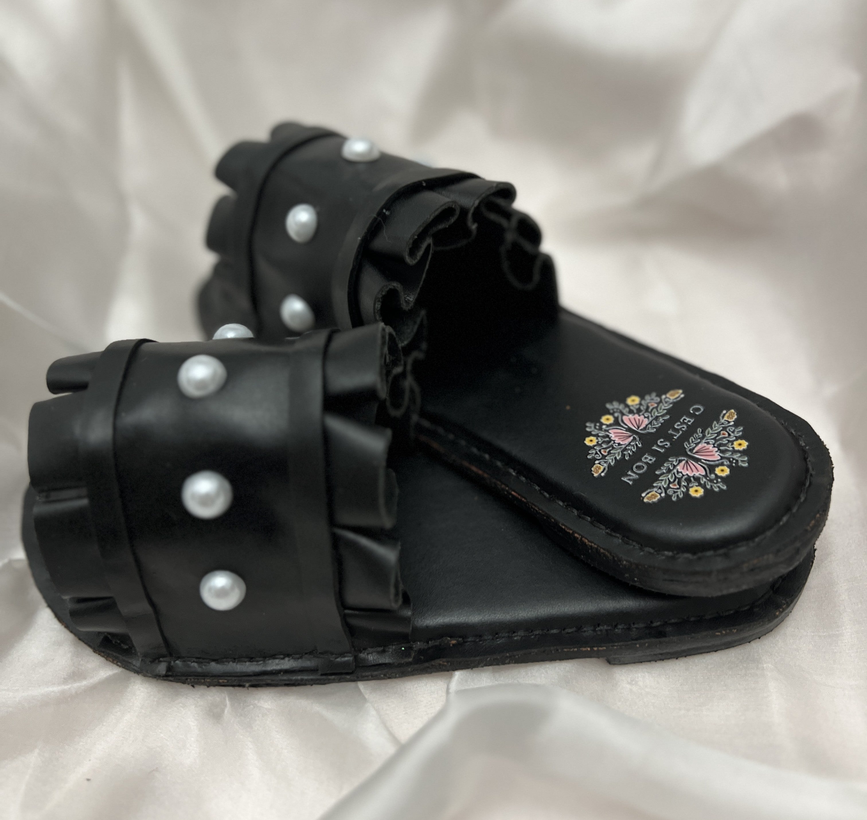 Handmade Ladies Leather Slides