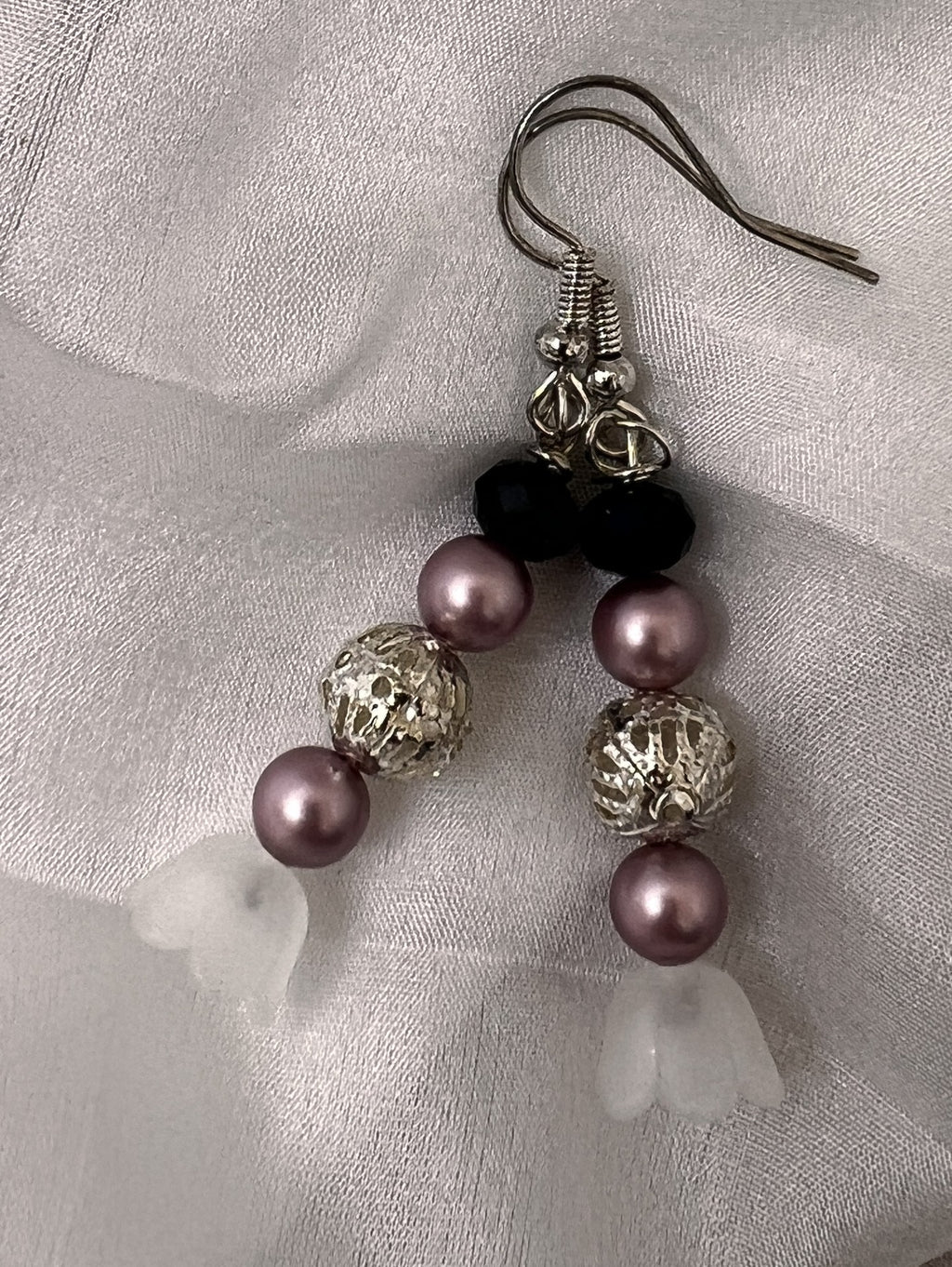 925 Sterling Silver Swarovski bead Earrings
