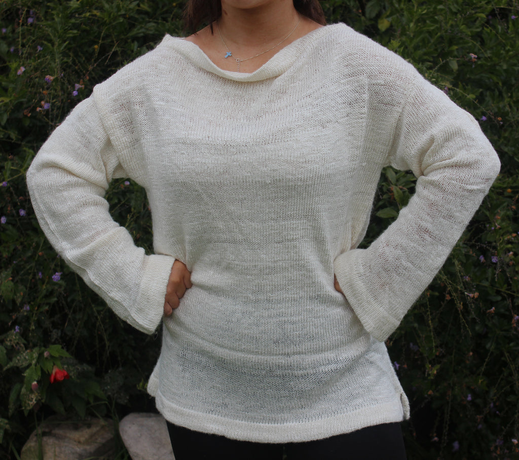 Handcrafted Rose fibre Pullover