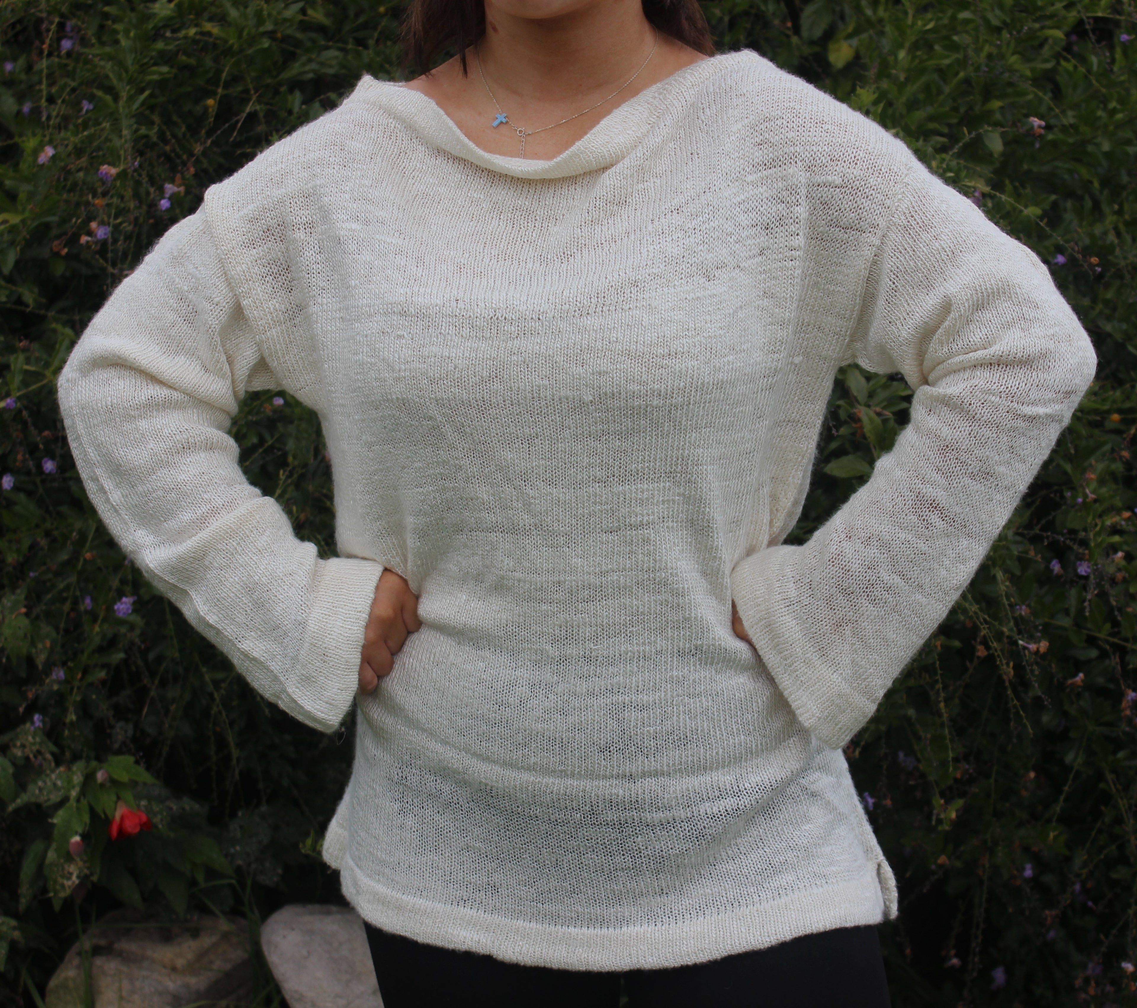 Handcrafted Rose fibre Pullover